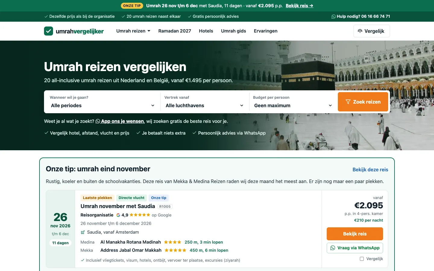 Umrah Vergelijker